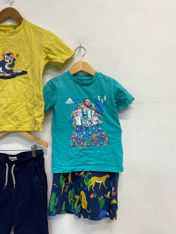 Lovely boys clothing bundle shorts T-shirt Boden hatley ages 5-7 EC001