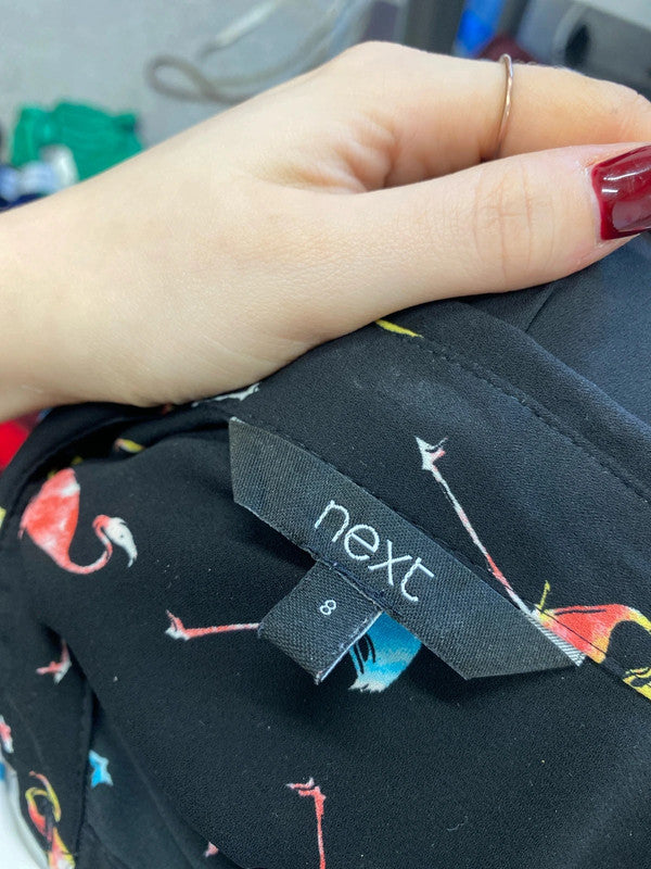 Lovely duo of flamingo lightweight next blouses 🦩UK 8 SW001