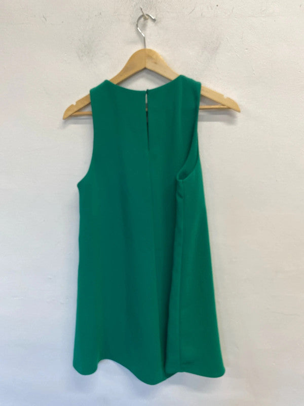 Gorgeous Zara green skater dress UK M LL003