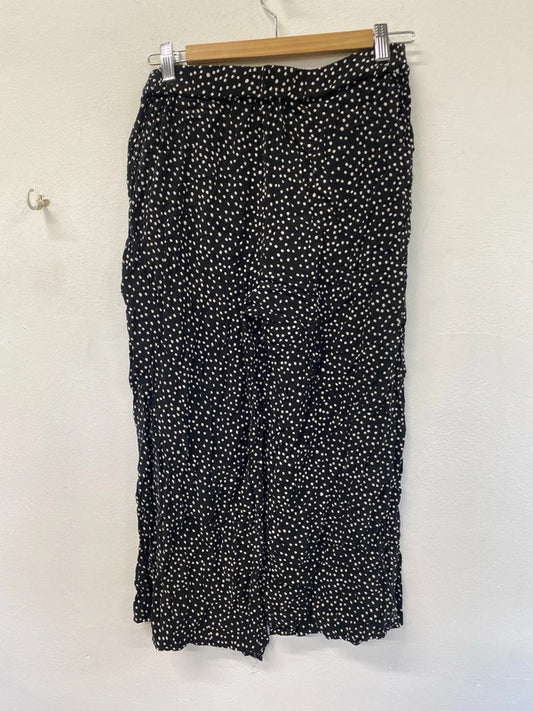 Fabulous Hobbs polka dot wide leg bottoms uk 8 KD001
