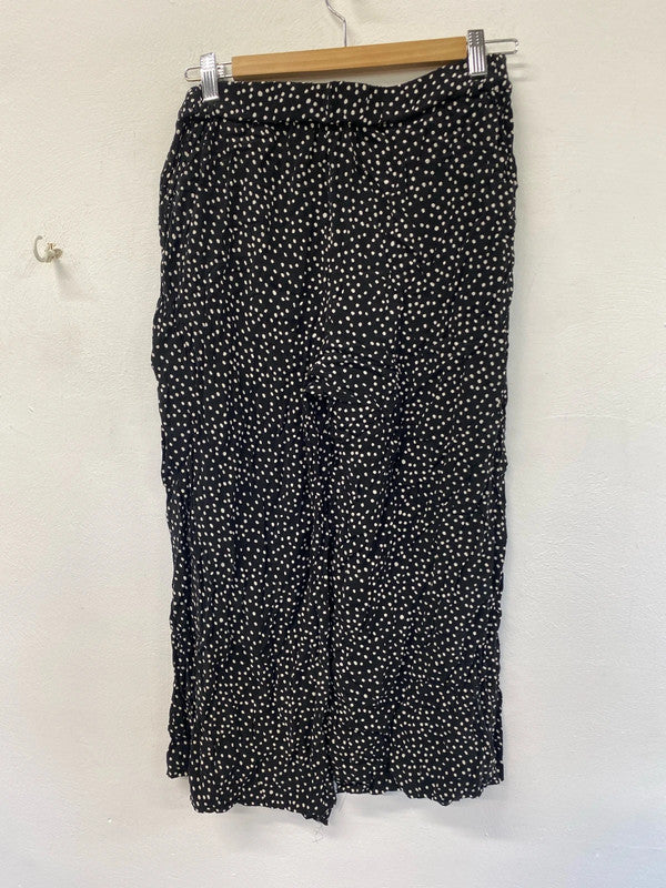 Fabulous Hobbs polka dot wide leg bottoms uk 8 KD001