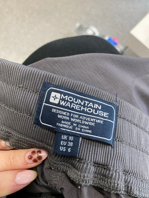 Fabulous mountain warehouse grey waterproof trousers UK 10 SC090