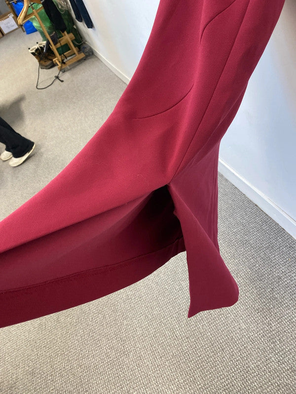 Gorgeous kin by John Lewis burgundy midi dress UK 14 MD002