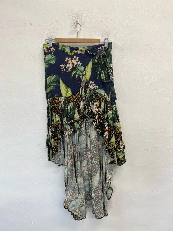 Lovely asos hi low botanical summer vibe UK 12 JB001