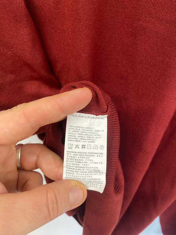 Classic J Hart & Bros burgundy jumper 3XL FE001