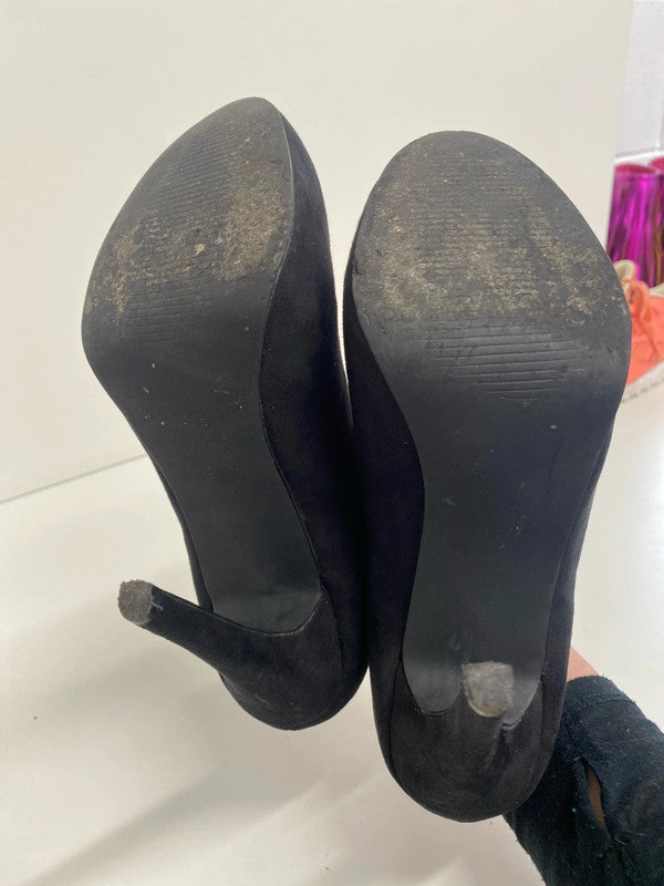 Fabulous Next high stiletto booties Uk4.5 faux suede GK002