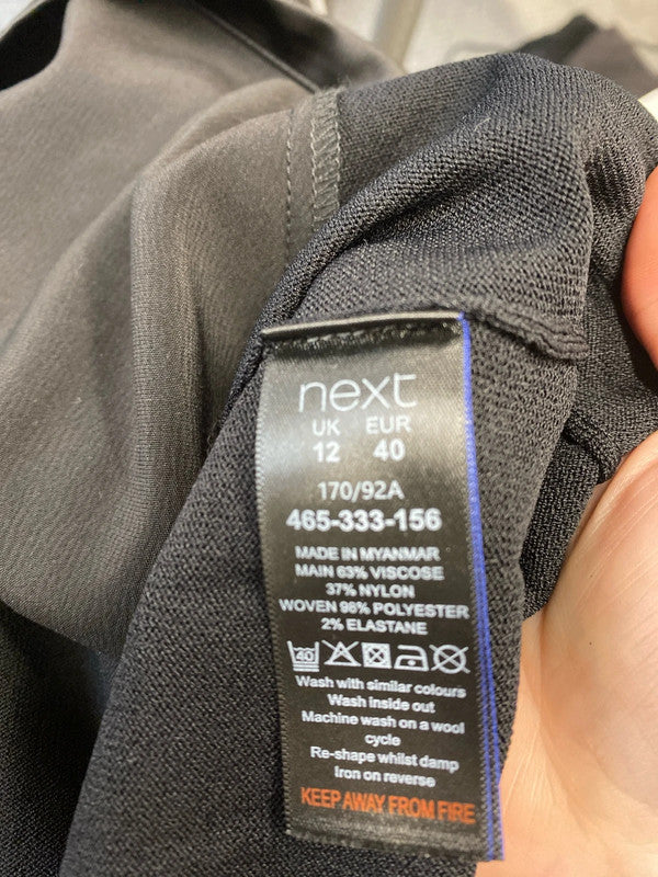 Fab Black Camisole classic slight shimmer Uk12 MB001