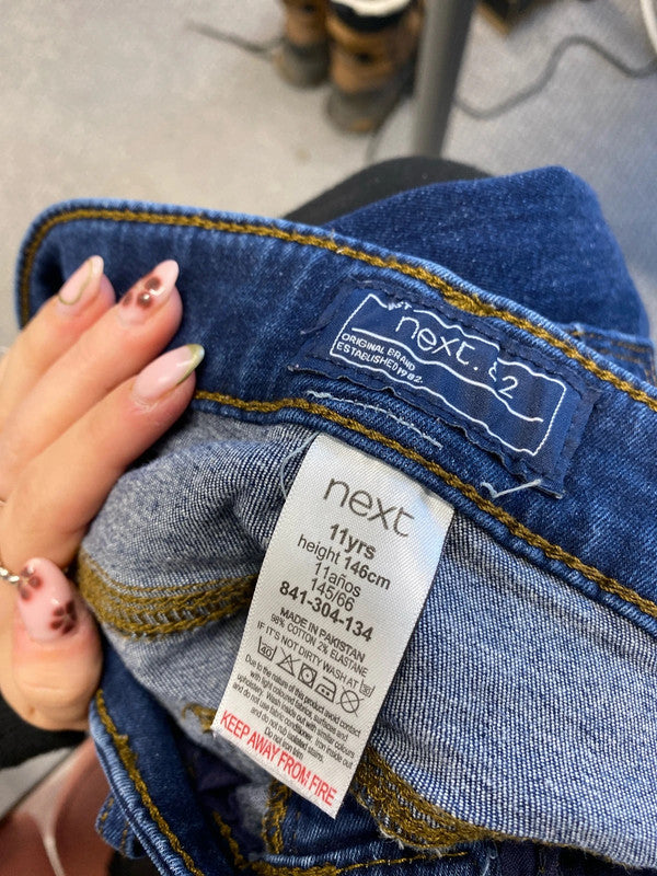 Lovely next boys blue skinny jeans casual age 11yr AT001
