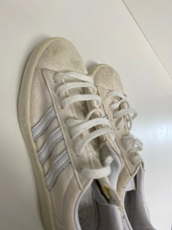 Fabulous Adidas Campers 80’s cream white trainers Uk4 KD001