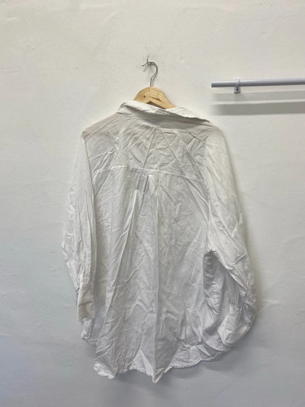 Fabulous Oversized White Pure Cotton Uk20 Next shirt IM001