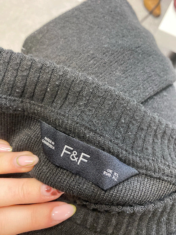 Lovely F&F pearl black jumper dress UK XL LG004