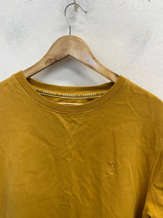 Lovely fatface mustard yellow jumper UK M DF002