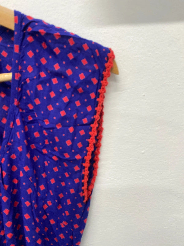 Fabulous Bali Blue & Red pool cover up One Size MS002