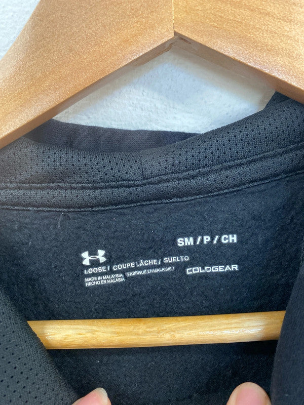 Under Armour Sporty Black Track & Field Hoodie Size S SW001