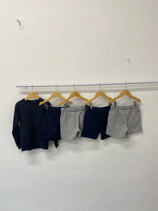 Bundle 3 M&S & Young Originals Boys Comfy Sweatshirt & Shorts 6 Years SJ001