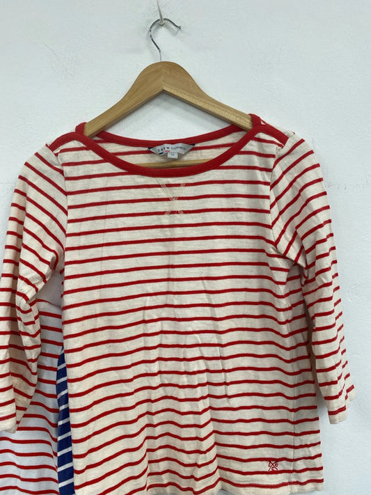 Joules & Crew Clothing Fabulous Stripe Shirts Duo UK 10-12 #50 MM005