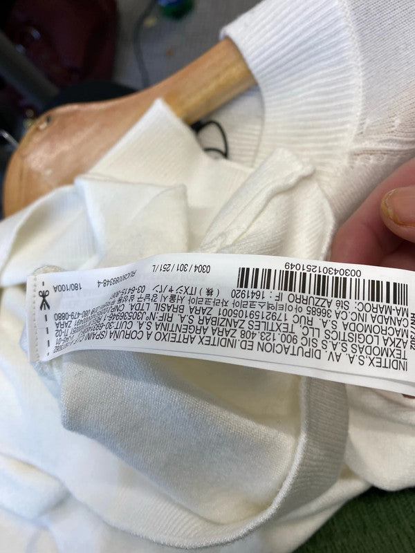 Fabulous men’s crew neck classic ivory jumper UkL JB001