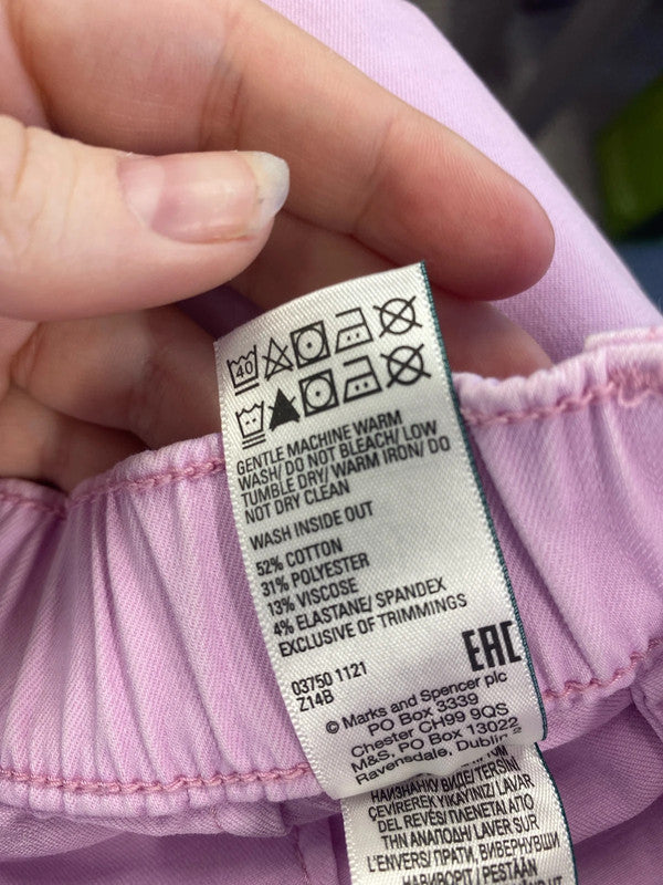 M&S Fabulous Cool Pink Cargo Jeans UK 10 GK002