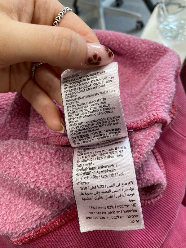 Lovely superdry cropped pink hoodie UK 10 LD003