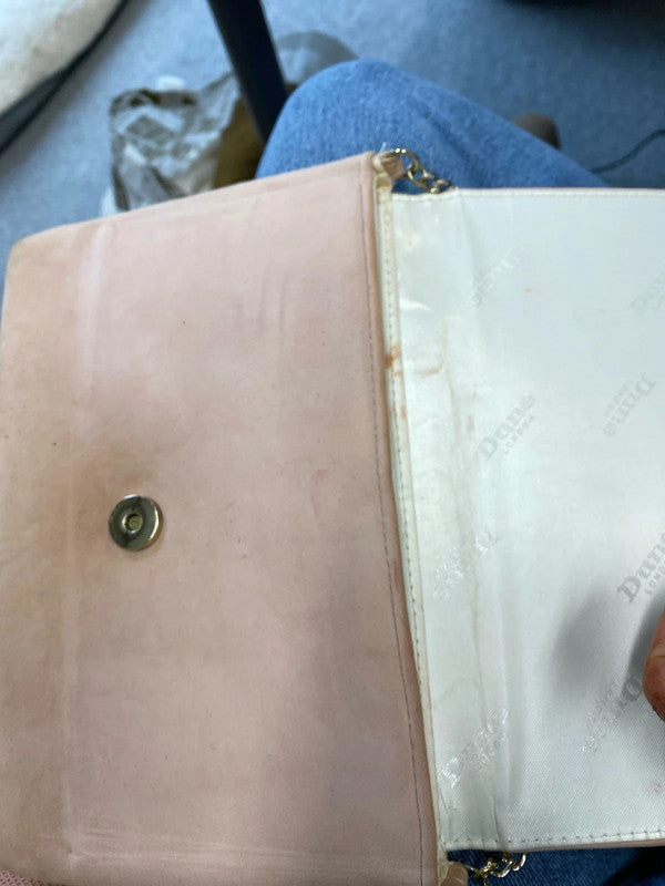 Fabulous Dune occasional chain clutch bag rose beige KM004