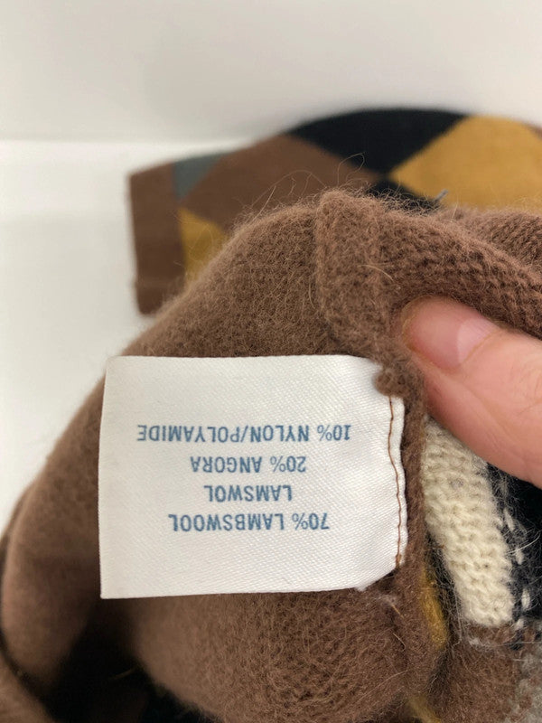 Fabulous vintage cardigan argyle pattern 70% Lambswool MM005