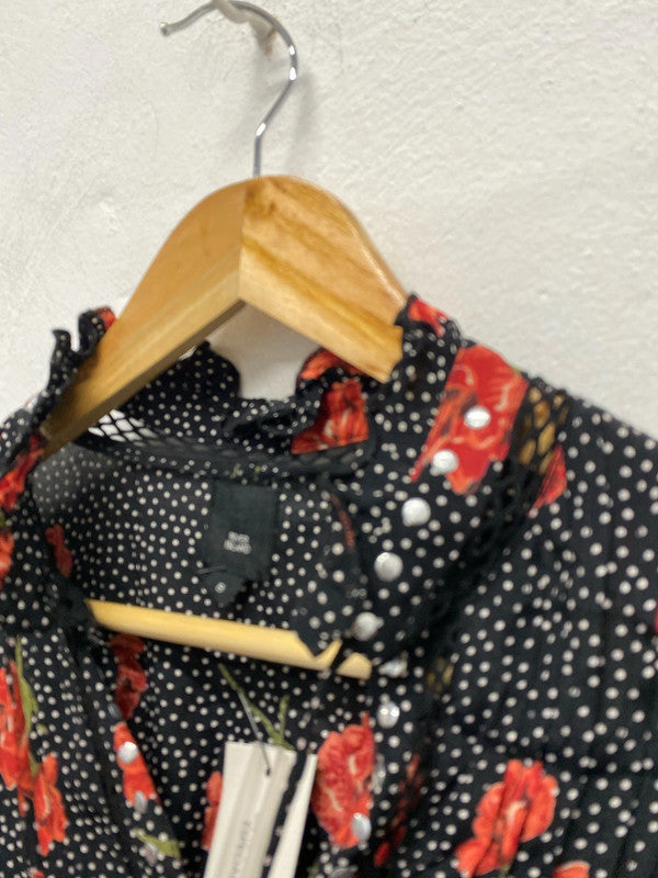 Fabulous polka dot River Island Uk8 romantic dress New Km004