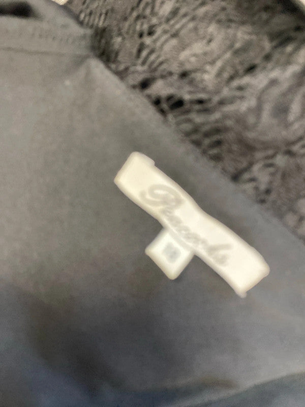 Lovely peacocks black lace midi dress UK 18 RR002