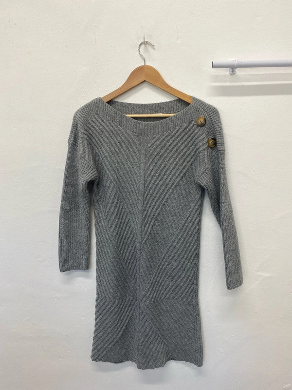 Fabulous Knit grey dress UK8 jumper dress JM008