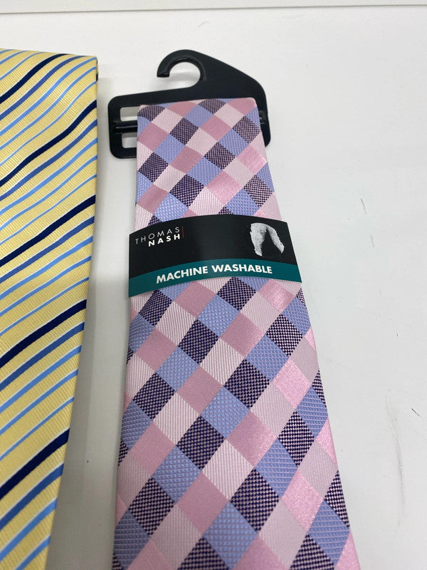 Fabulous duo of Thomas Nash Ties formal or occasion Polester #40 LD003