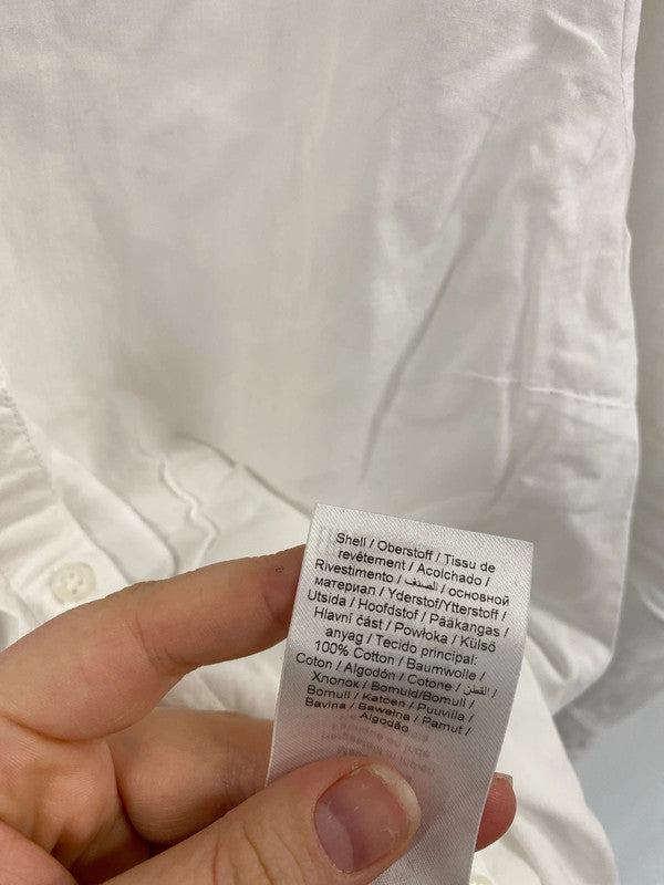 Saint Tropez Elegant White Semi Sheer Blouse Size XS SN002