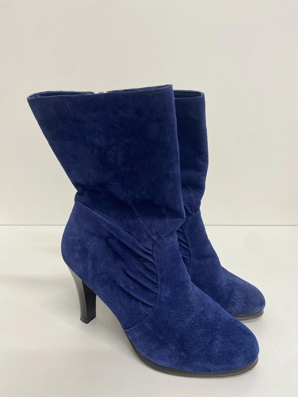 Fabulous New Look midnight blue ankle boots Uk5 GK002