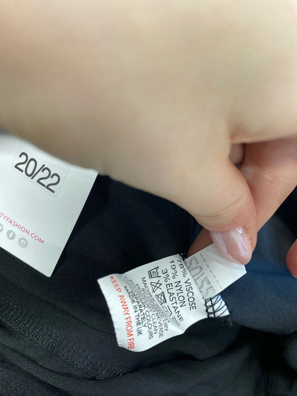 Stunning pretty fashion active leggings black UK 20/22 RM002