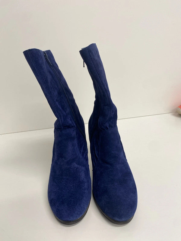 Fabulous New Look midnight blue ankle boots Uk5 GK002