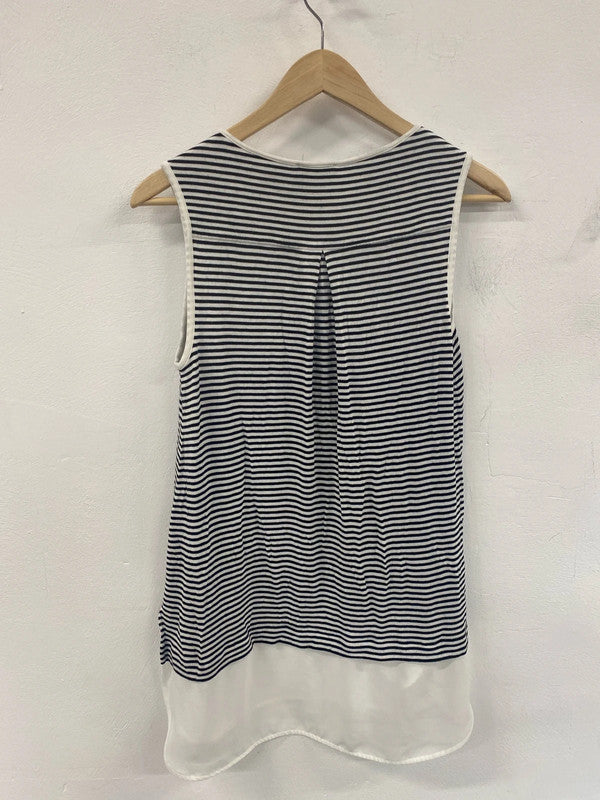 Gorgeous light Witchery striped tank S black white JM006
