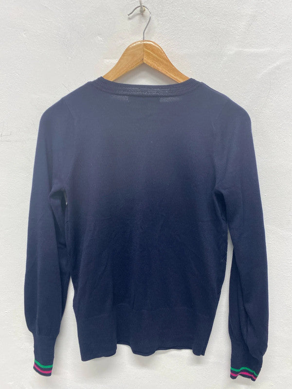 Fabulous Next super fine knit hearts jumper Uk S MA003