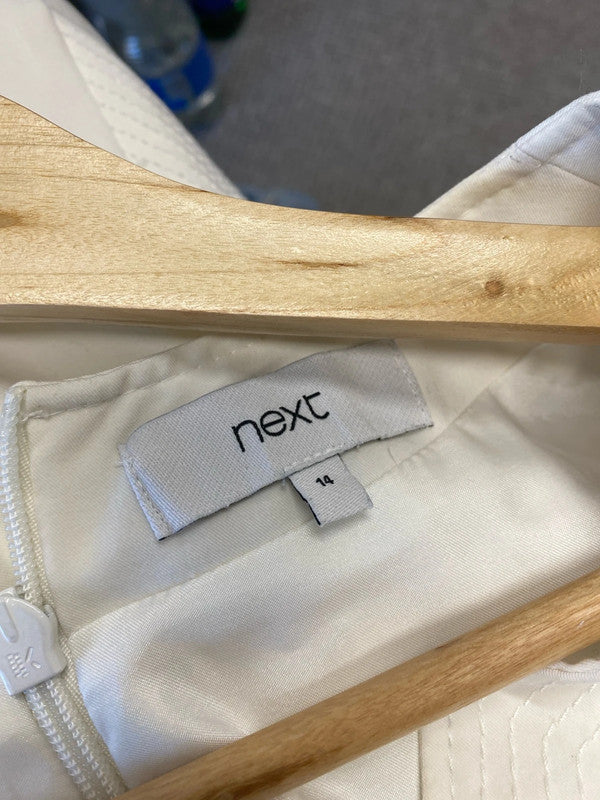 Fabulous Next Cream formal work dress Uk14 events LB004