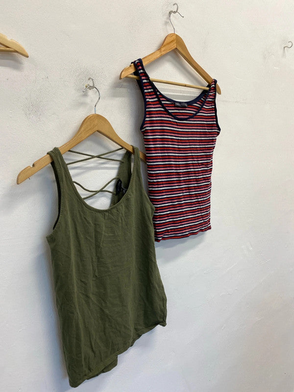 Fab duo of tank tops M&S & New Look summer wardobe classic #52 LD003