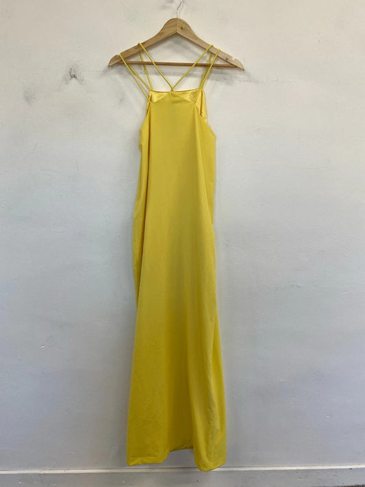 AQAQ Fabulous Yellow Maxi Dress UK 8 CJ001
