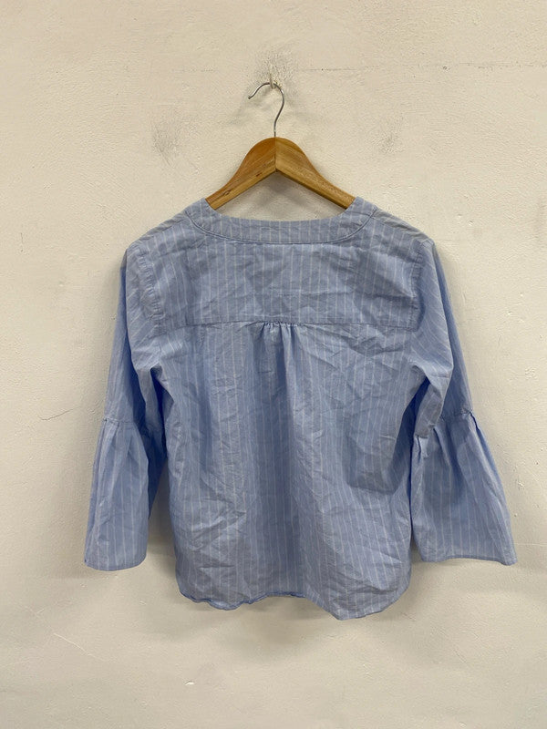 Stylish Jacqueline de Yong v-neck top uk 10 HA001