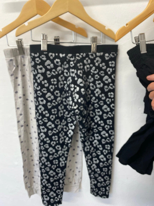 Fabulous active fun girls bundle leggings casual Age7-9 M&S H&M #61 LD003