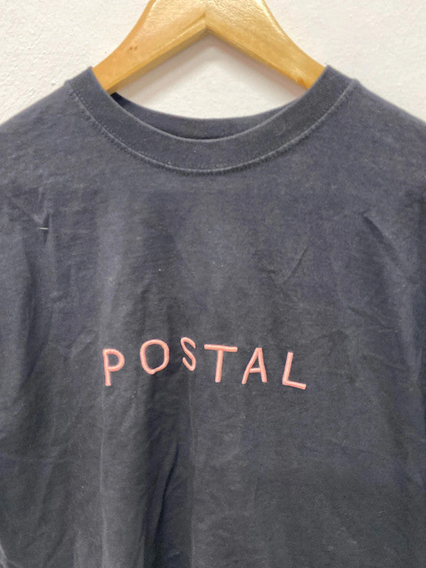 Fabulous Men’s Postal T shirt Black with Pink Logo UkM LL003