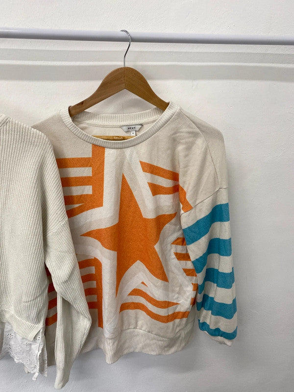 Lovely duo of jumpers cream next tu UK 14 LN001 #7