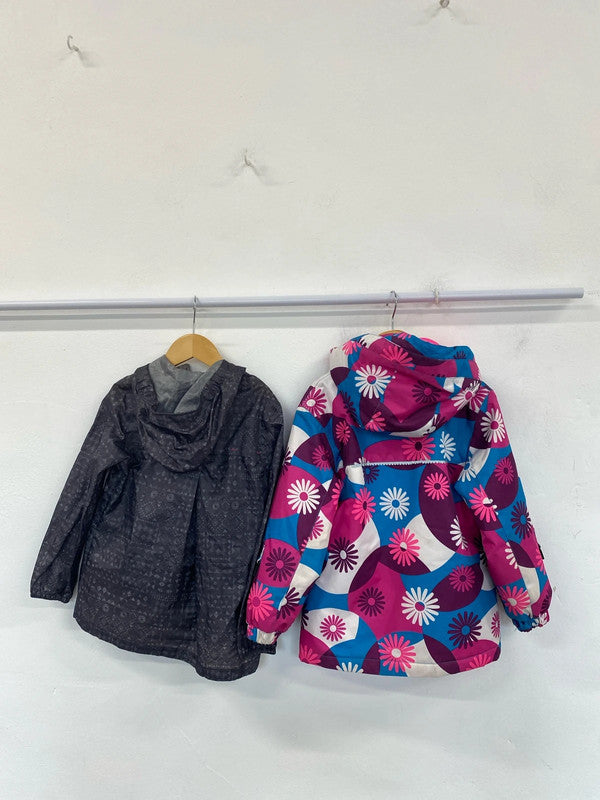 Nevica & Quechua Cute Windbreakers Duo Girls 5-6 Years #20 AG006