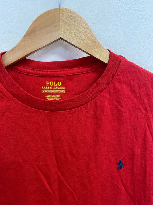 Classic Polo Ralph Lauren plain red t-shirt XL SD001