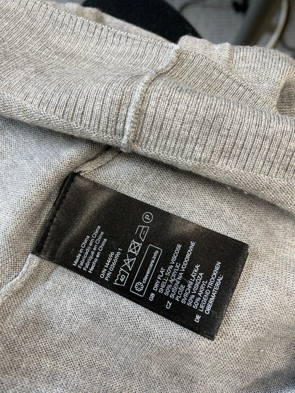 Fabulous H&M grey hooded fine knit UkL oversized (12-14) KM003