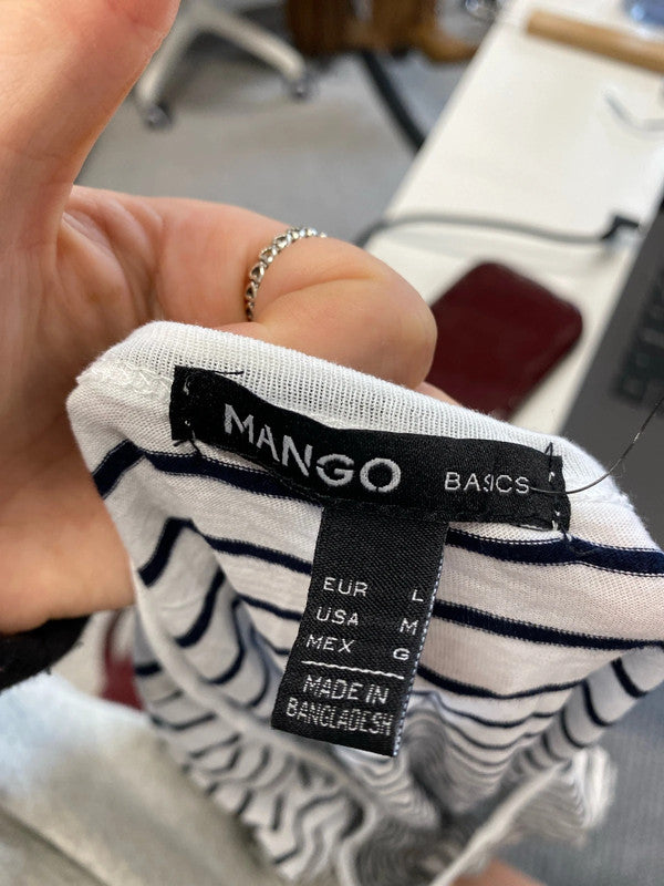 Lovely stunning casual duo of tops striped gap mango UK M/L NN001 #3