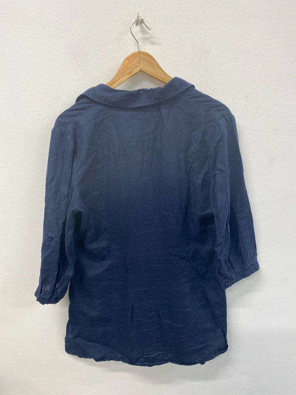 Malvin Stylish Navy Linen Tunic UK 16 MM005