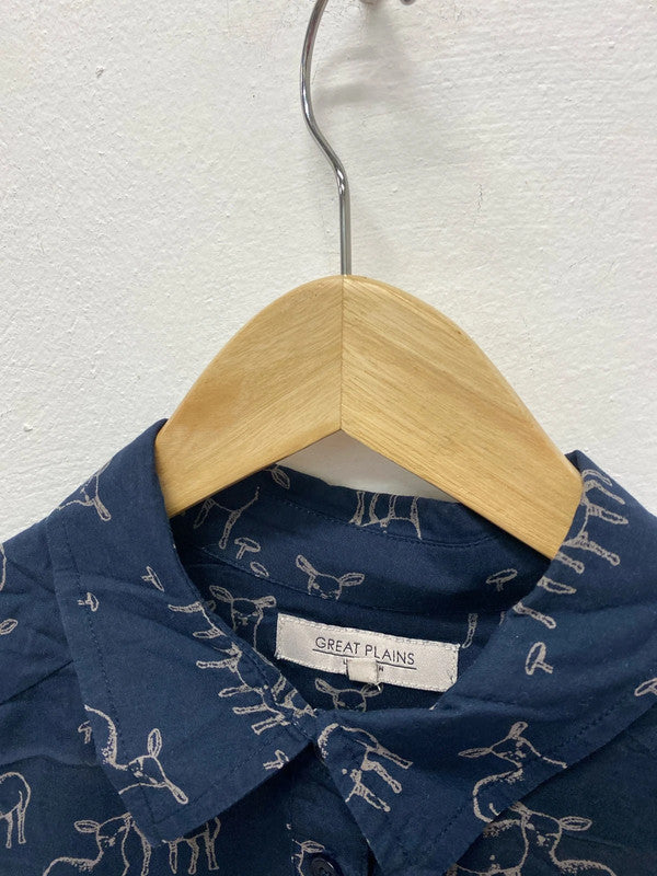 Fabulous Great Plains sheep tunic top semi sheer Uk XS 6-8 AG006