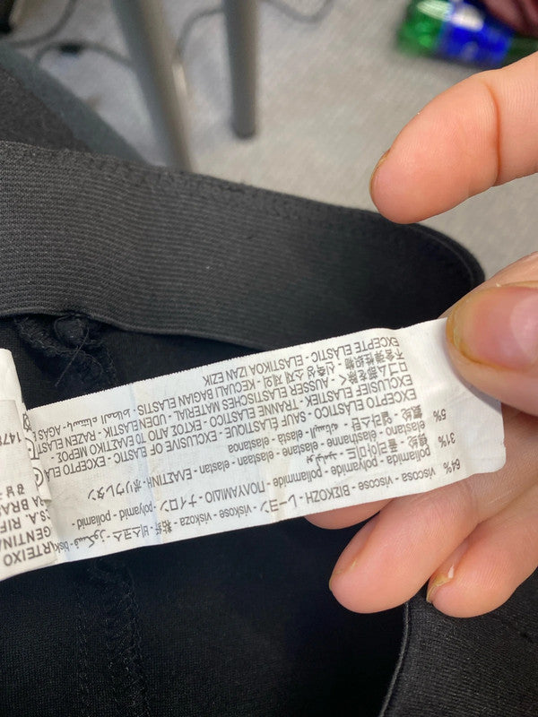 Fabulous Zara cropped bootleg black trousers UkM JB001