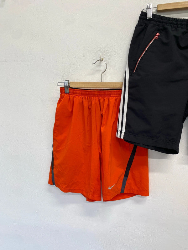 Duo 65 Nike shorts black orange adidas UK S #65 NC001